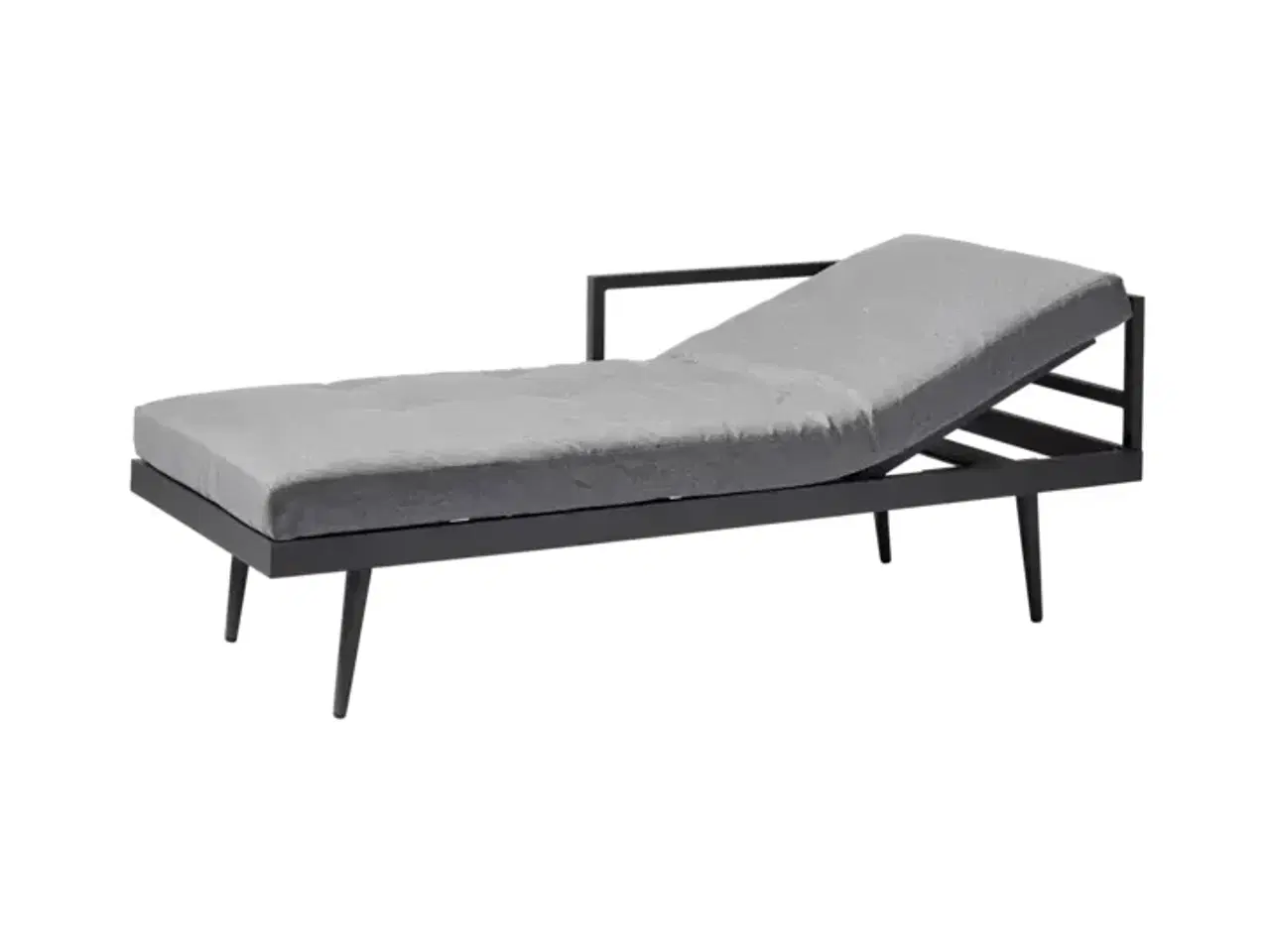Billede 3 - Daybed/ solvogn, med hynde og puder i farven grå
