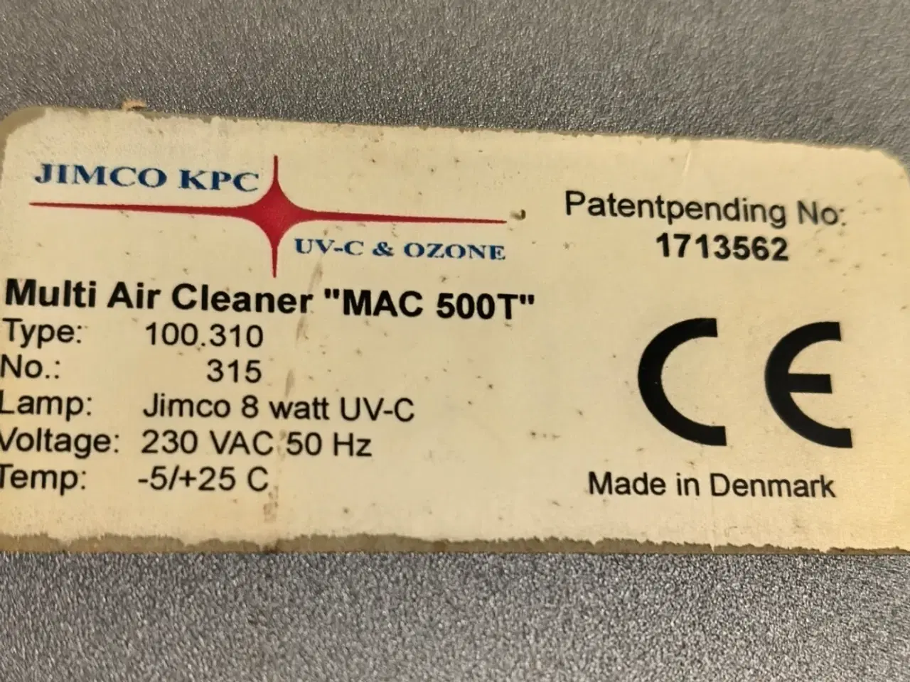 Billede 2 - Luftrenser: