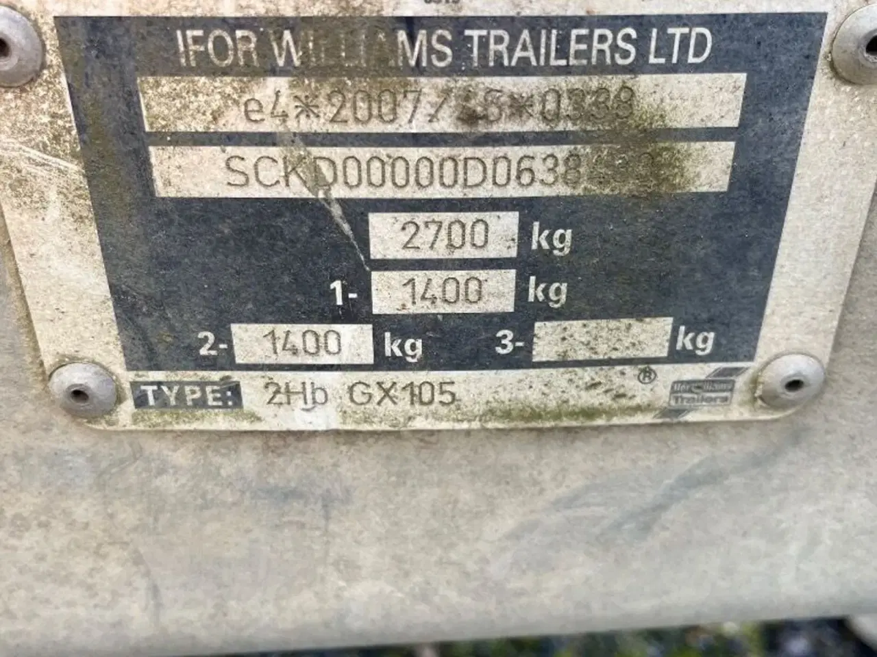 Billede 5 - Ifor Williams GX 105 Maskintrailer