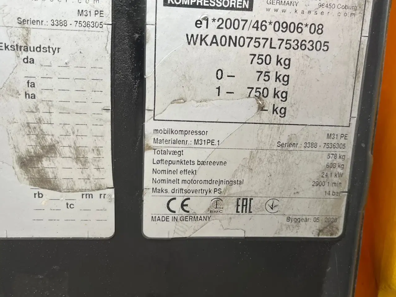 Billede 6 - Kaeser m31pe 14bars 3,1m3 kopressor 14bars