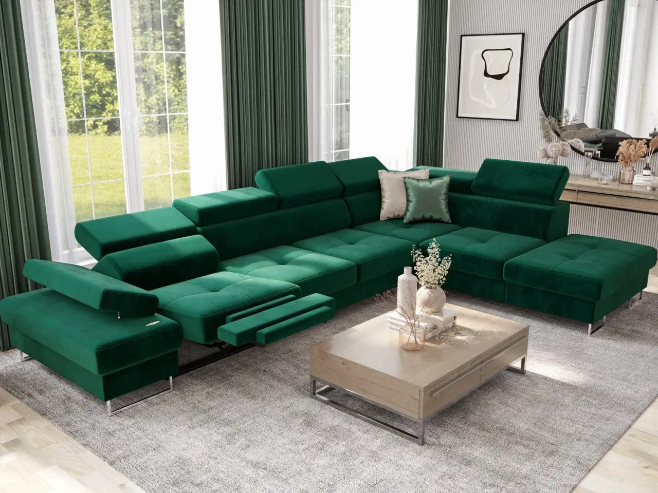 Billede 6 - GALAKSE RELAX HJØRNESOFA  225X350 CM