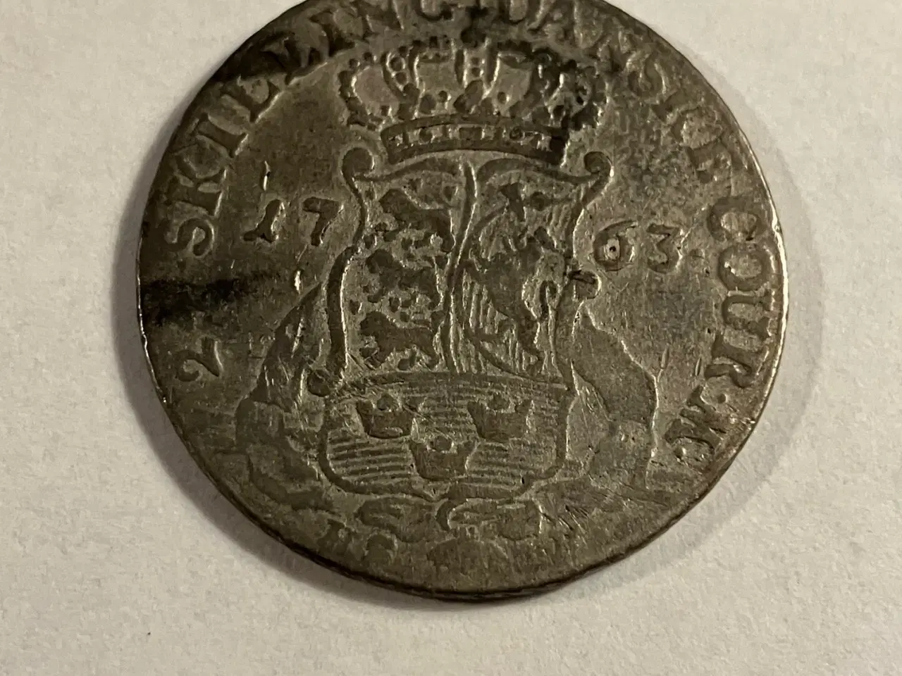 Billede 1 - 24 Skilling 1763 Danmark