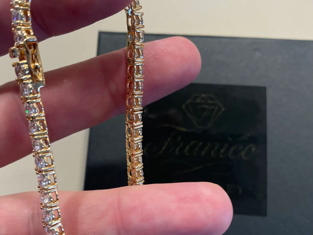 Billede 2 - Goldfilled tennis armbånd 