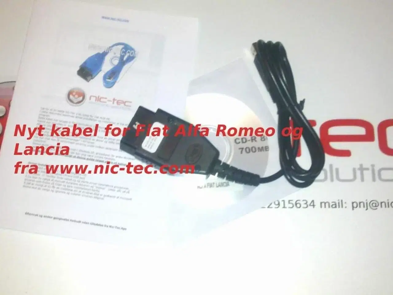 Billede 1 - USB Kabel for Alfa Romeo Fiat og Lancia for modeller uden CANBUS