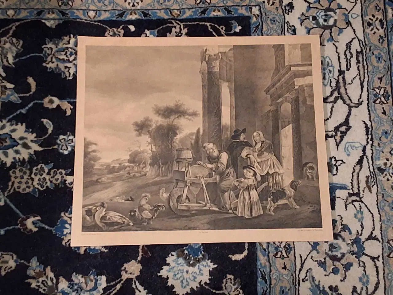 Billede 1 - Grafisk Tryk efter Maleri af Joh. Baptist Weenix 