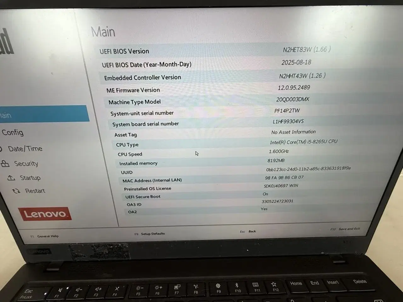 Billede 3 - Bærbar computer LENOVO X1 Carbon 7th gen.