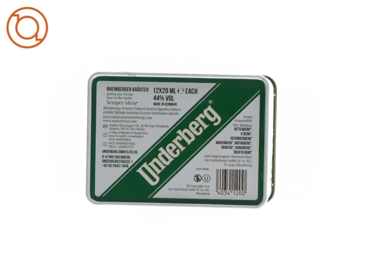 Billede 3 - Underberg dåse med låg