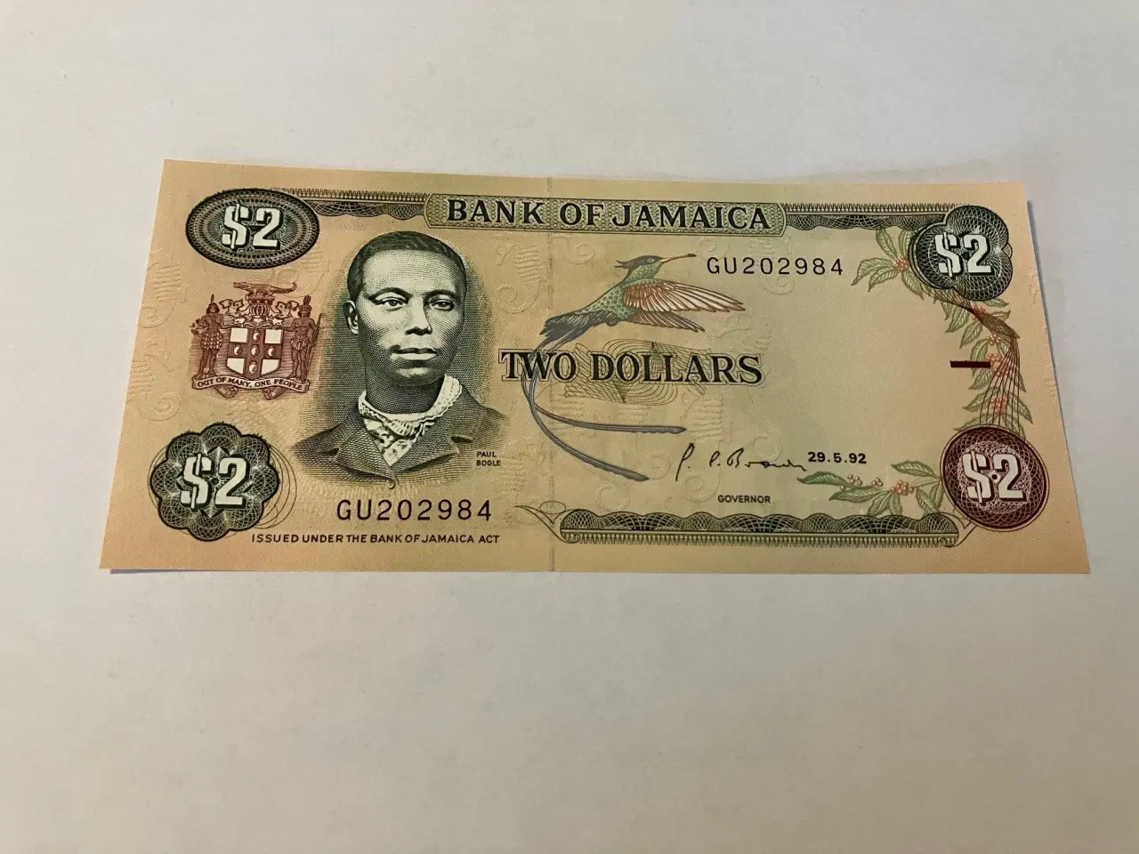 Billede 1 - 2 Dollars Jamaica 1992