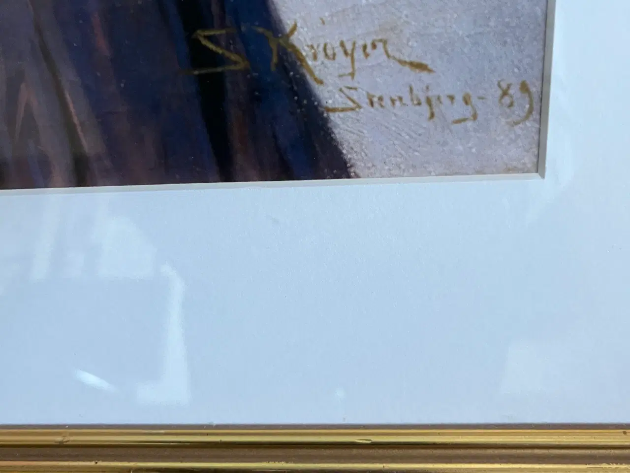 Billede 3 - Krøjer malerie indrammet
