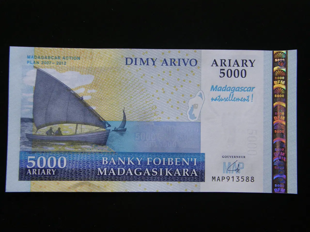 Billede 1 - Madagaskar  5000 Ariary 2007 P94 Unc.