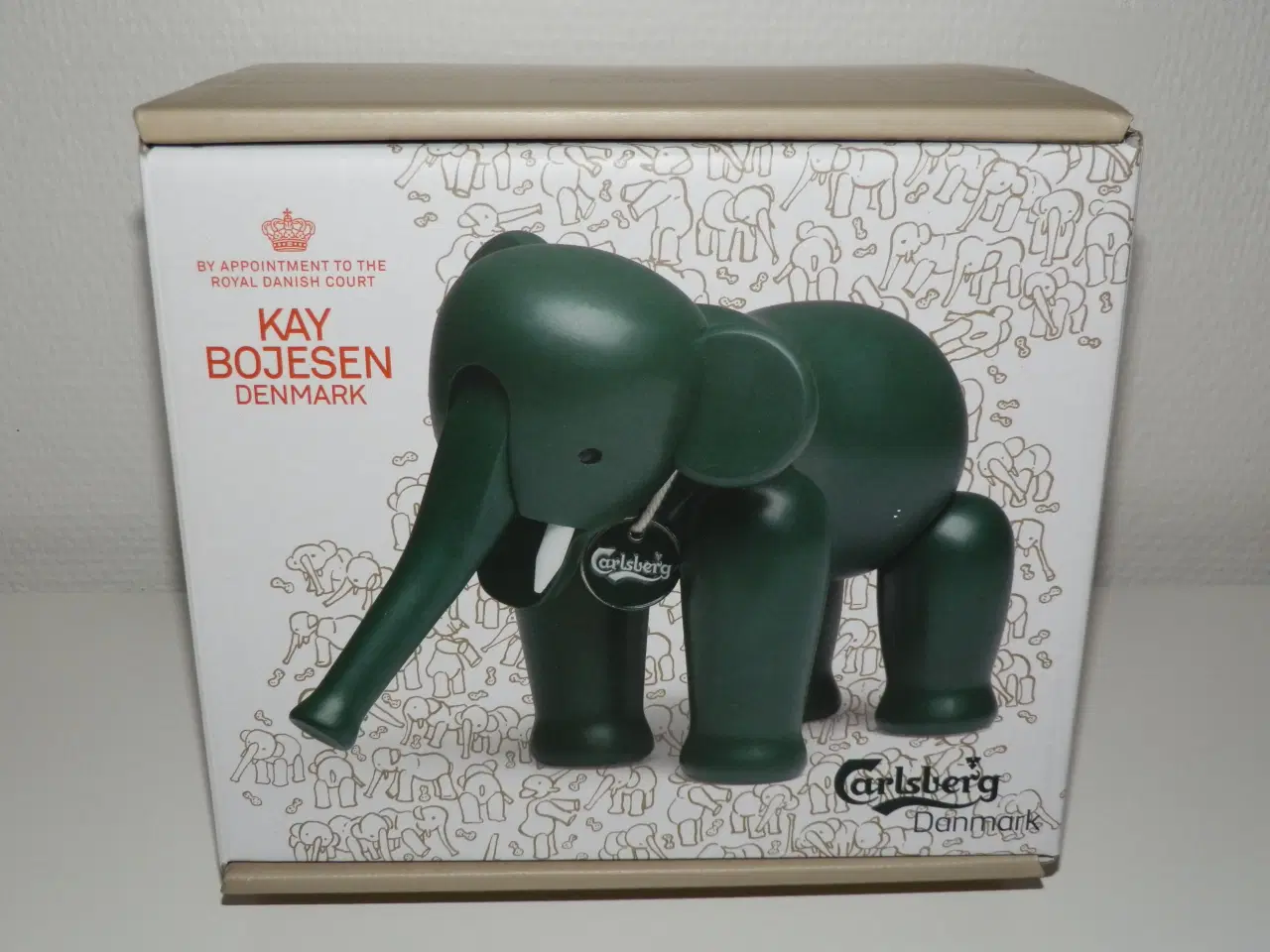 Billede 1 - Ny Kay Bojesen grøn Carlsberg elefant