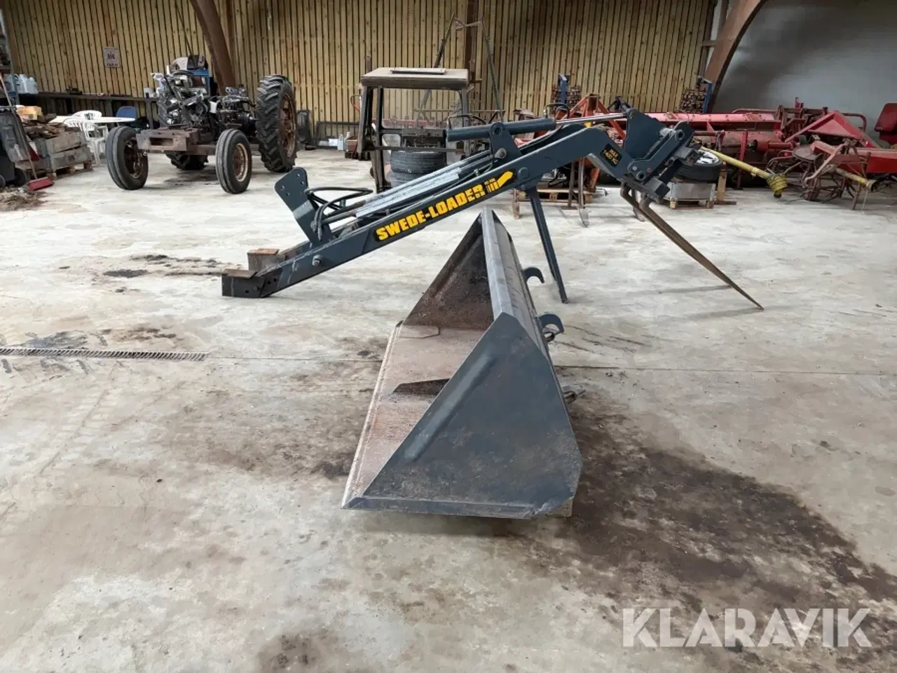 Billede 5 - Frontlæsser med gafler og skovl Swede-Loader