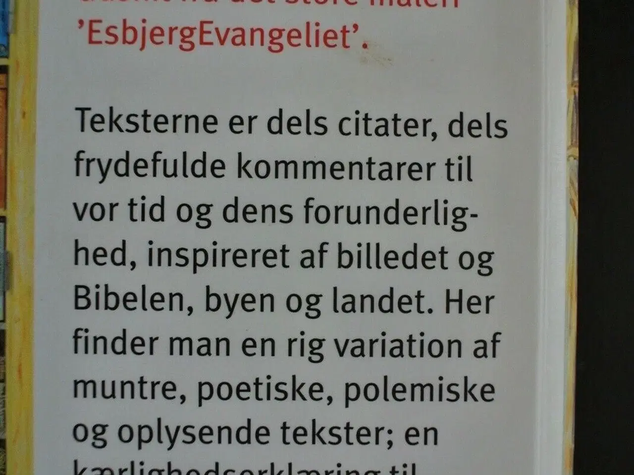 Billede 3 - esbjergevangeliet - en almanak, af egon clausen. i