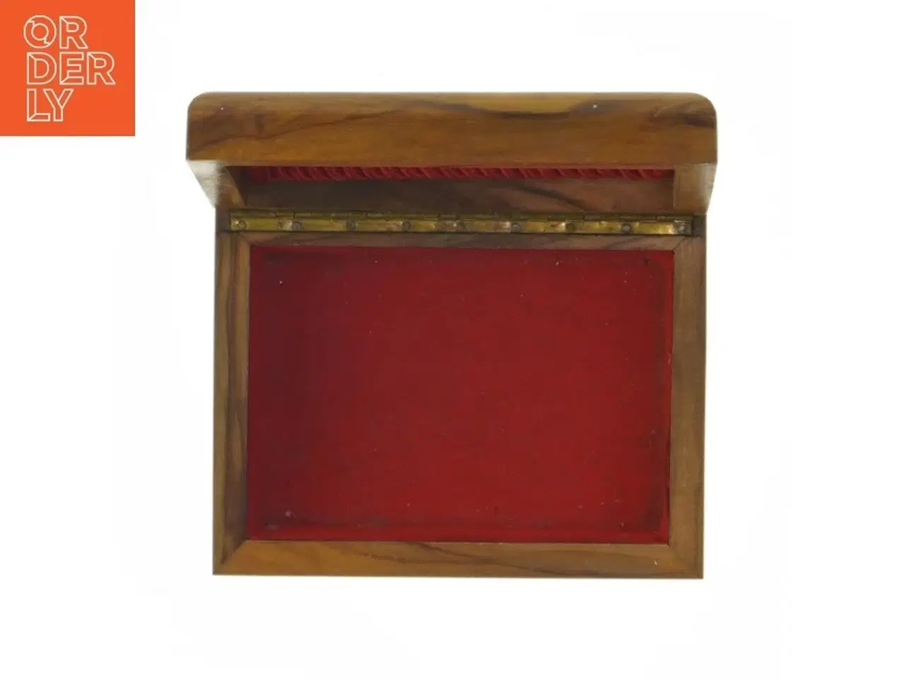 Billede 7 - Træ æske med spejl (str. 13,5x5 cm)