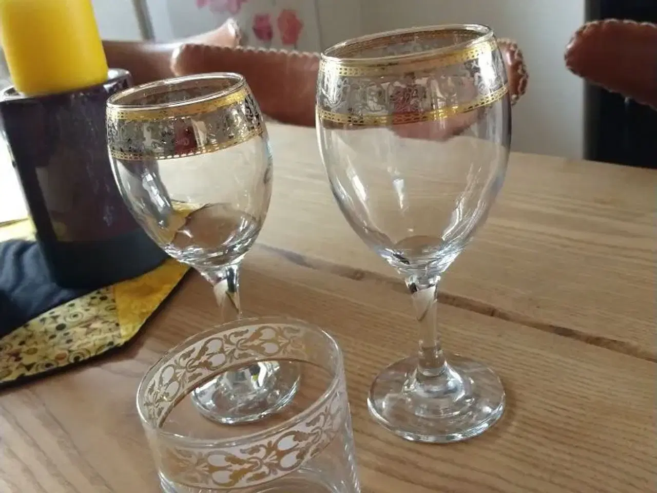 Billede 1 - 15 glas med guldkant