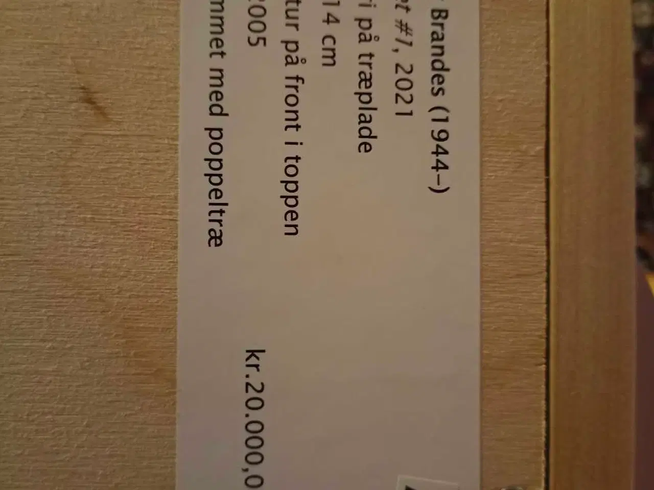 Billede 2 - Maleri på træplade