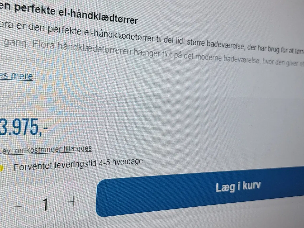 Billede 2 - Svedberg håndklæderadiator vvsnr 331469134