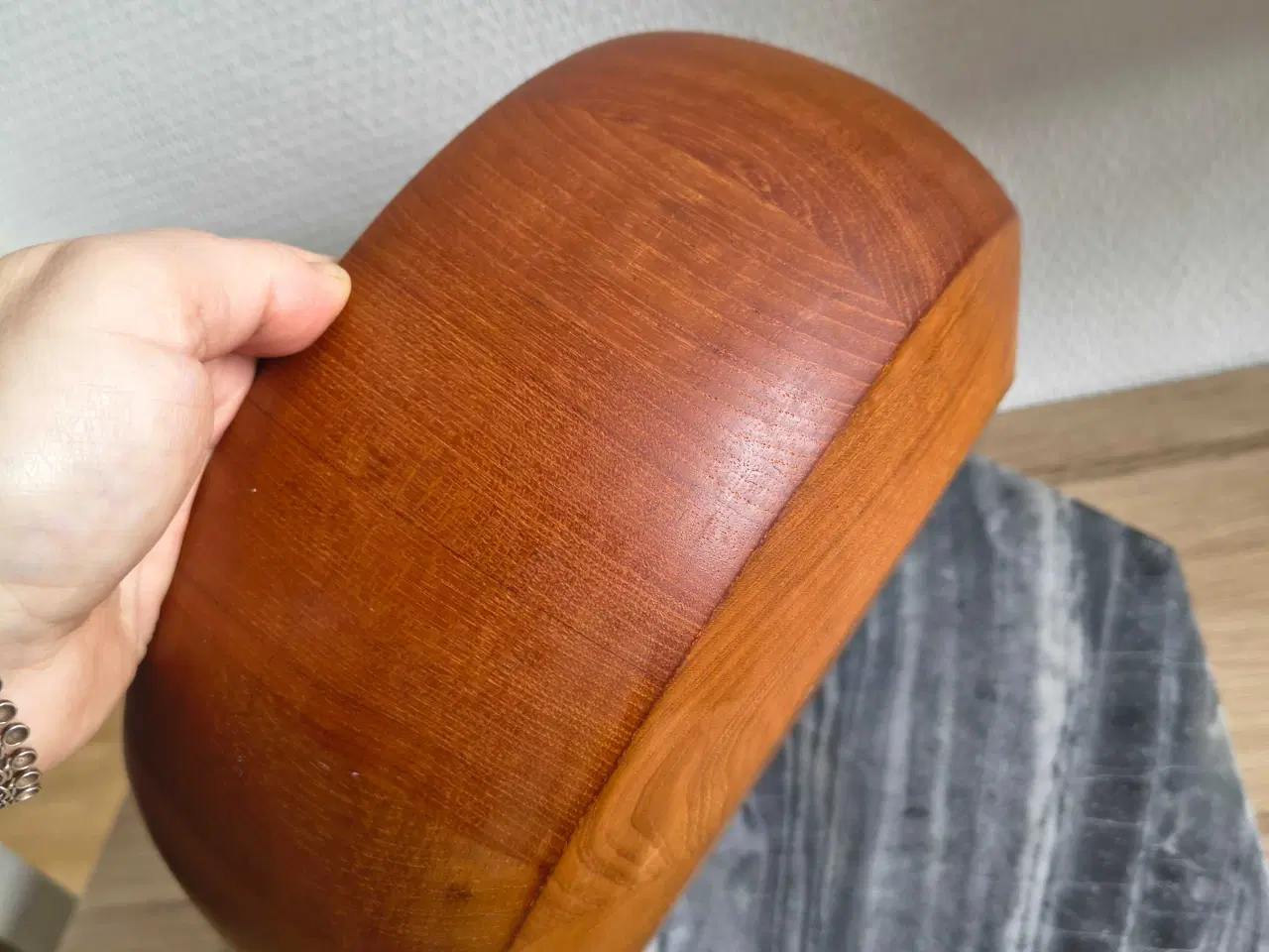 Billede 3 - Skål i teaktræ 