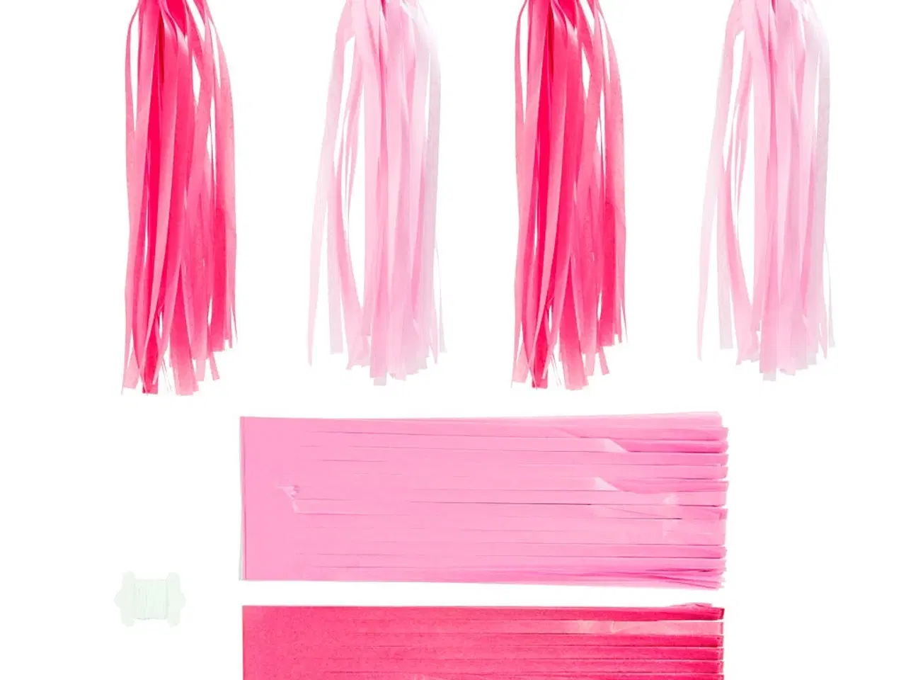 Billede 1 - Pink Kvast 12x35 cm - 12 stk. til Festdekoration