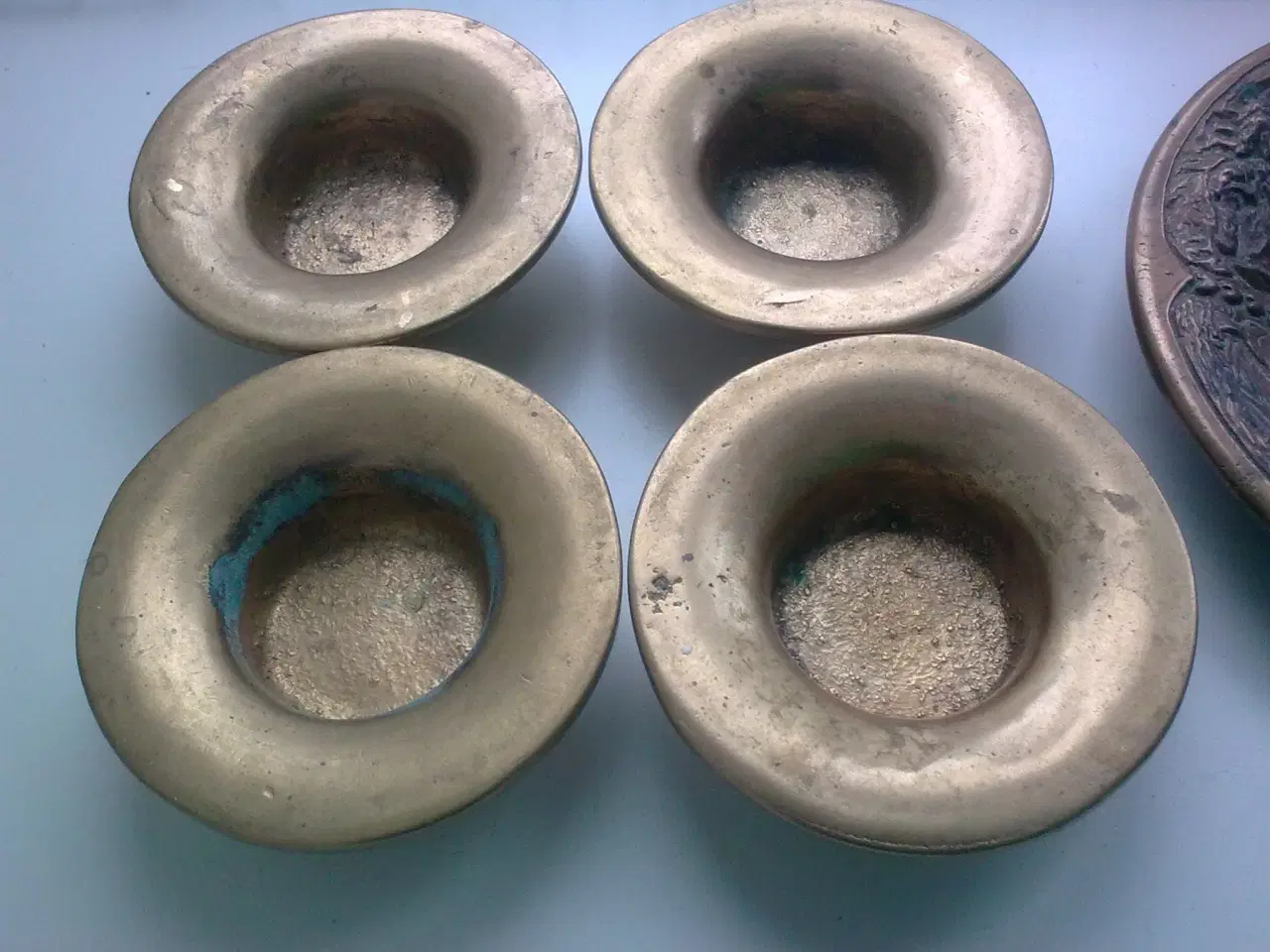 Billede 7 - Bronce Bronze kunst UNIKA massive håndstøbte skåle