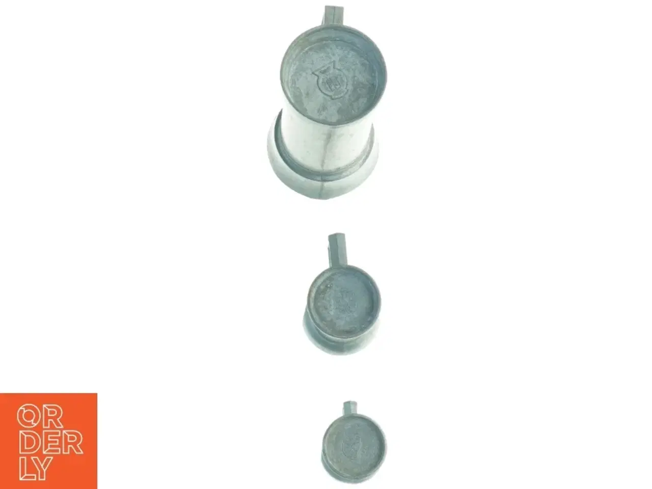 Billede 4 - Peltrato Sæt af tin målekopper kander (str. 5 cm til 13 cm)