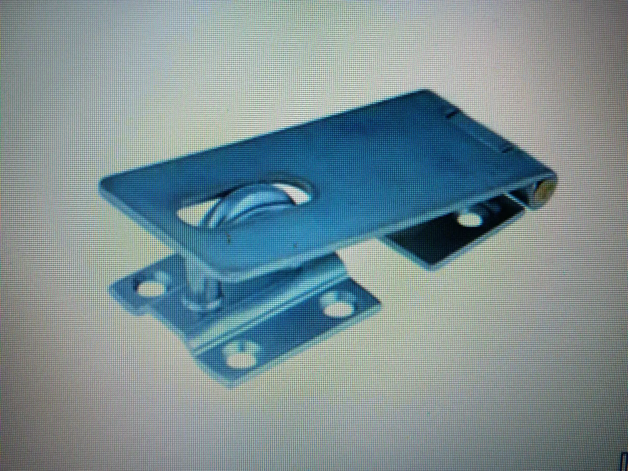 Billede 4 - Hængelås overfald m. galv. skruer, 100 x 38mm