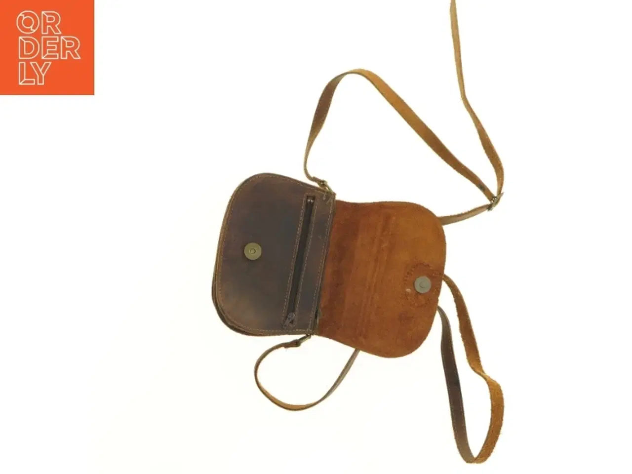 Billede 9 - Læder skuldertaske (str. 18 x 13 cm)