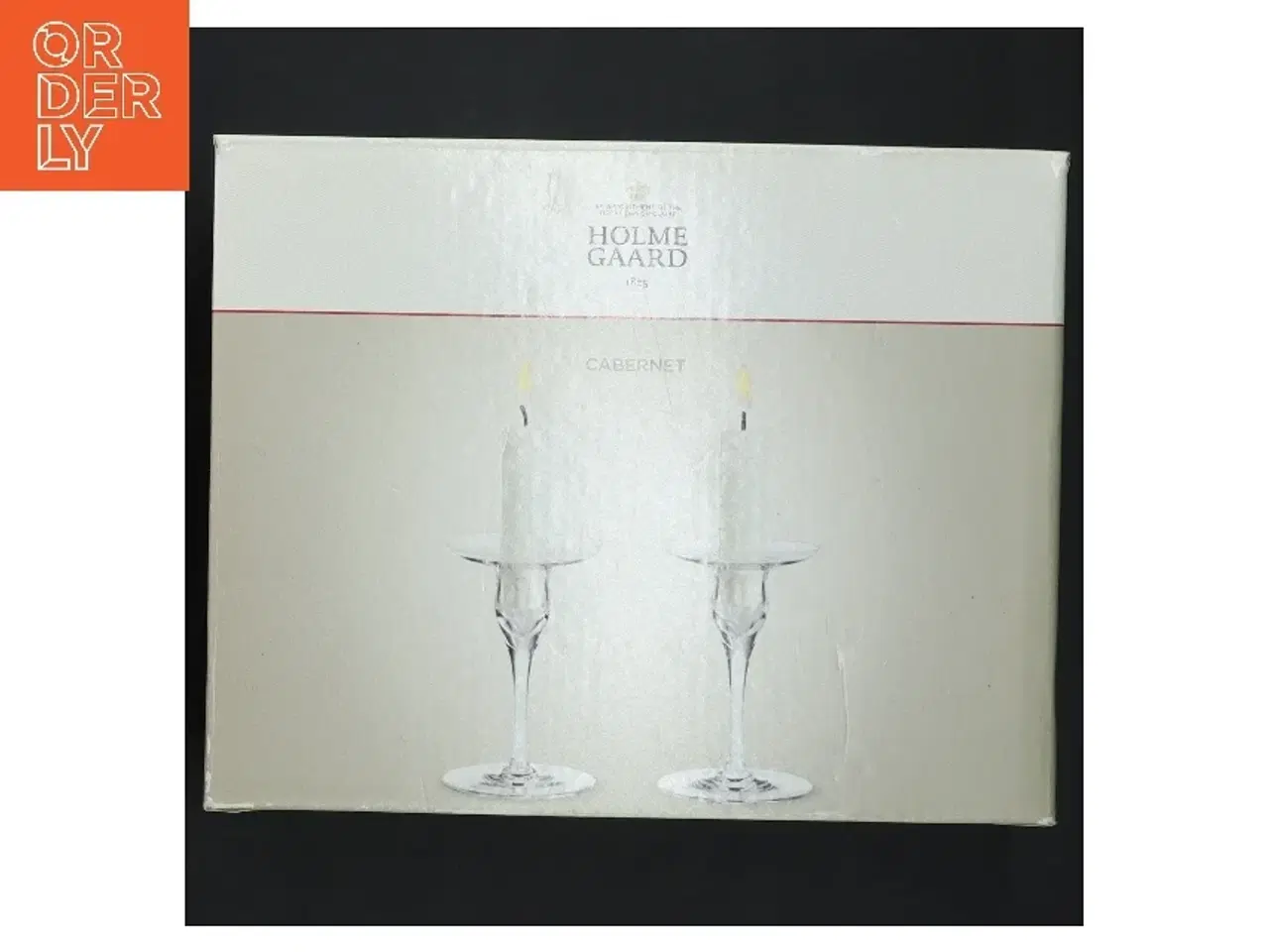 Billede 2 - Holmegaard Cabernet lysestager fra Holmegaard (str. 12,5 cm)