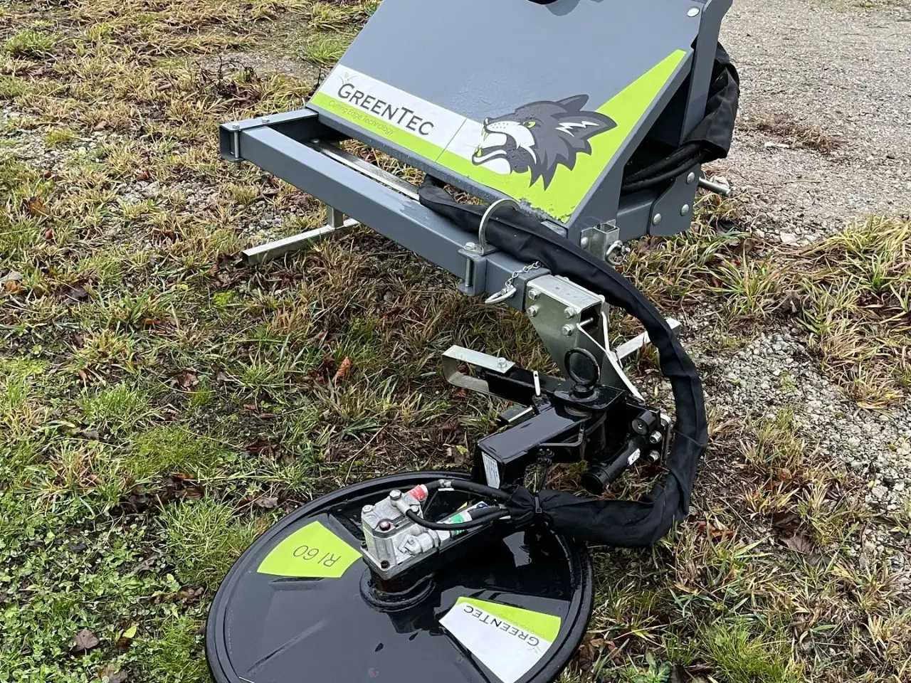 Billede 2 - GreenTec FOX redskabsramme med RI60 kantklipper RI 60 Hydr. kant underklipper. 3 punkt.