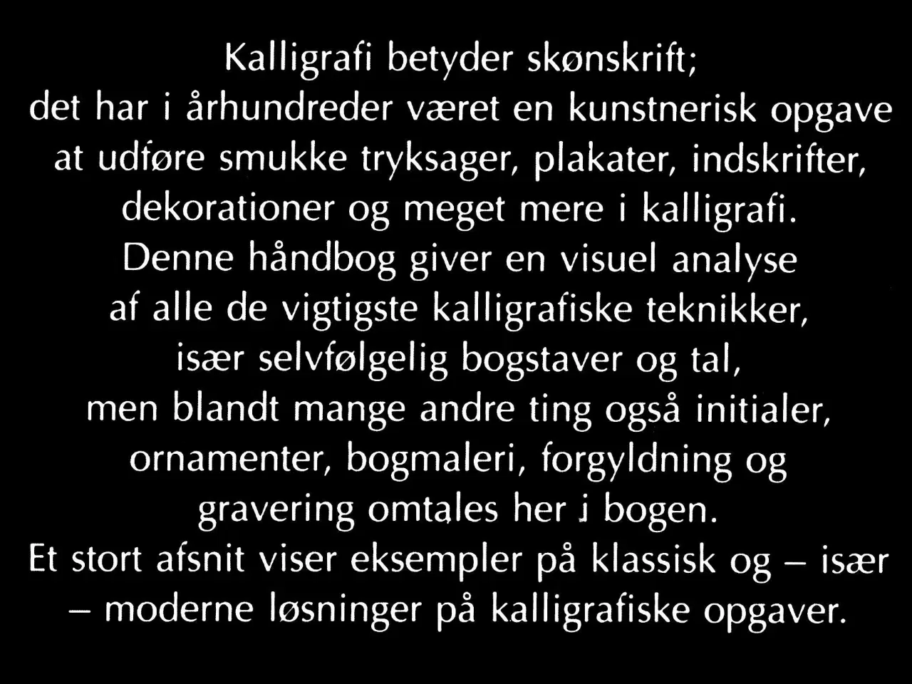 Billede 2 - Håndbog i Kalligrafi