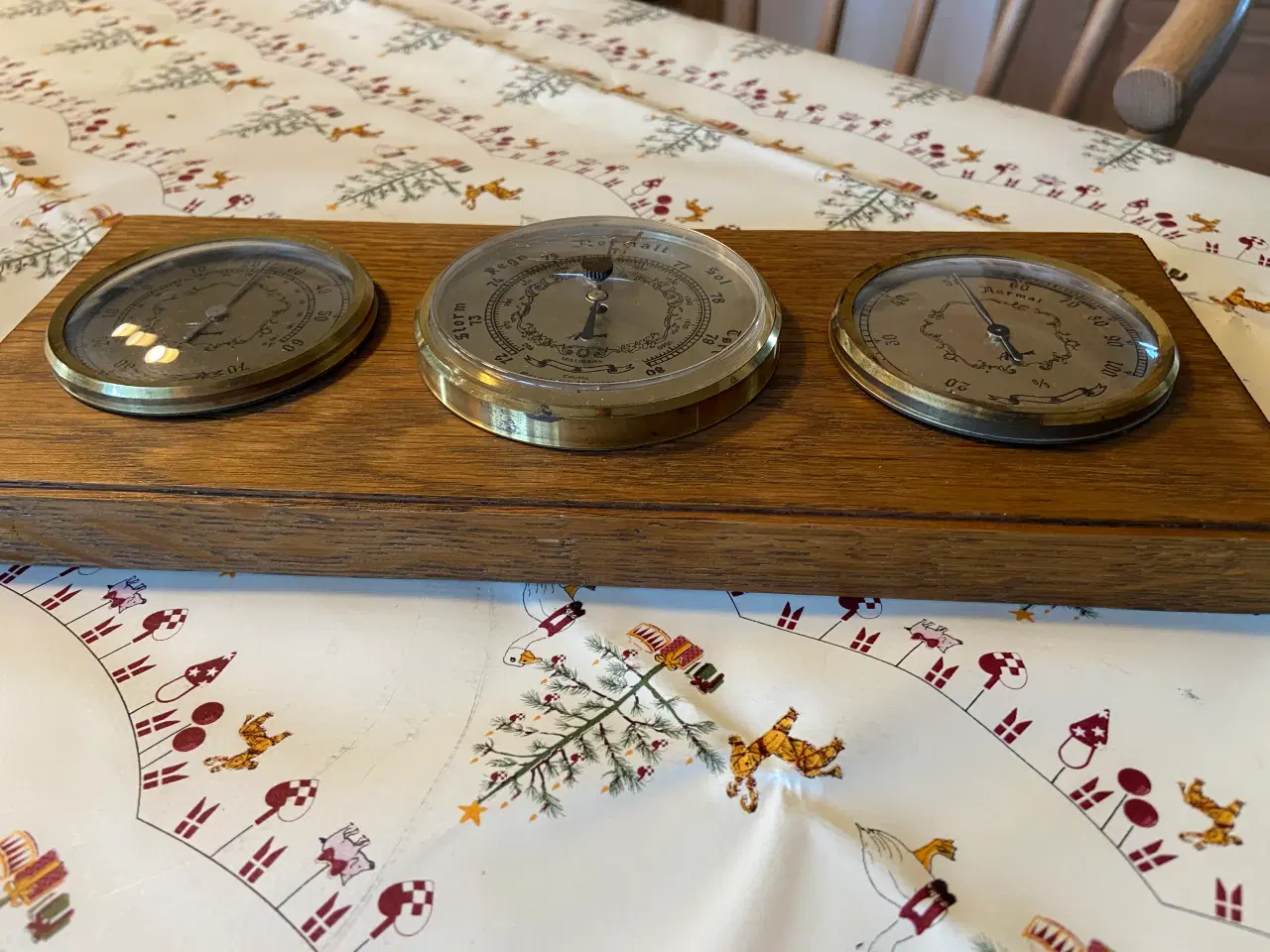 Billede 5 - Barometersæt med barometer, termometer og hygromet