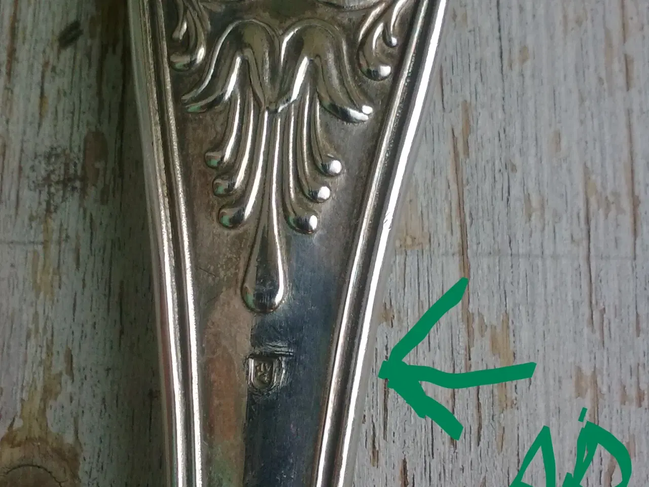 Billede 15 - KÆMPE sølvplet Kartoffel suppe ske SJOV