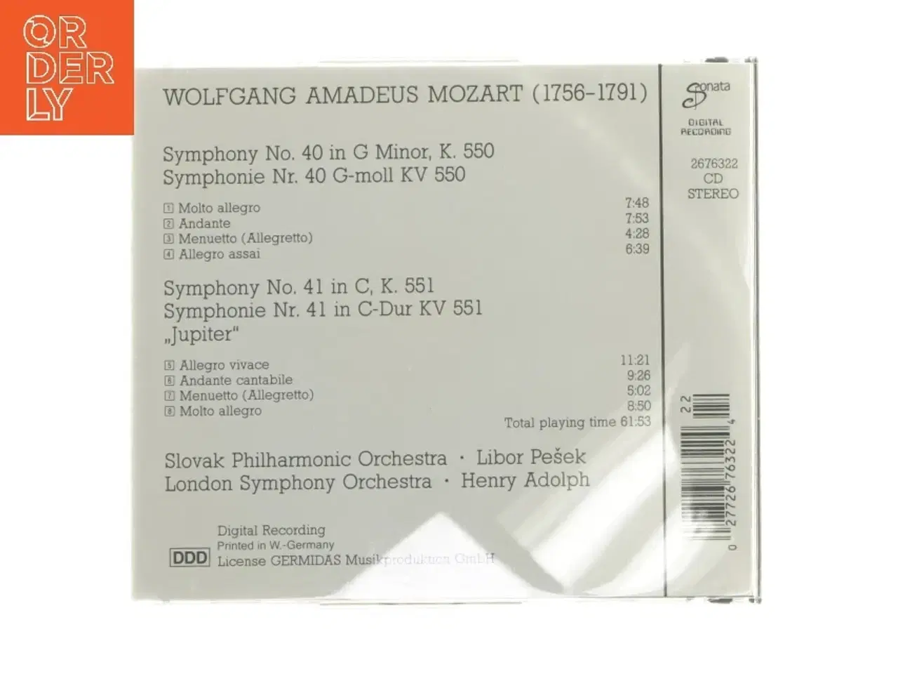 Billede 2 - Mozart Symphonies CD