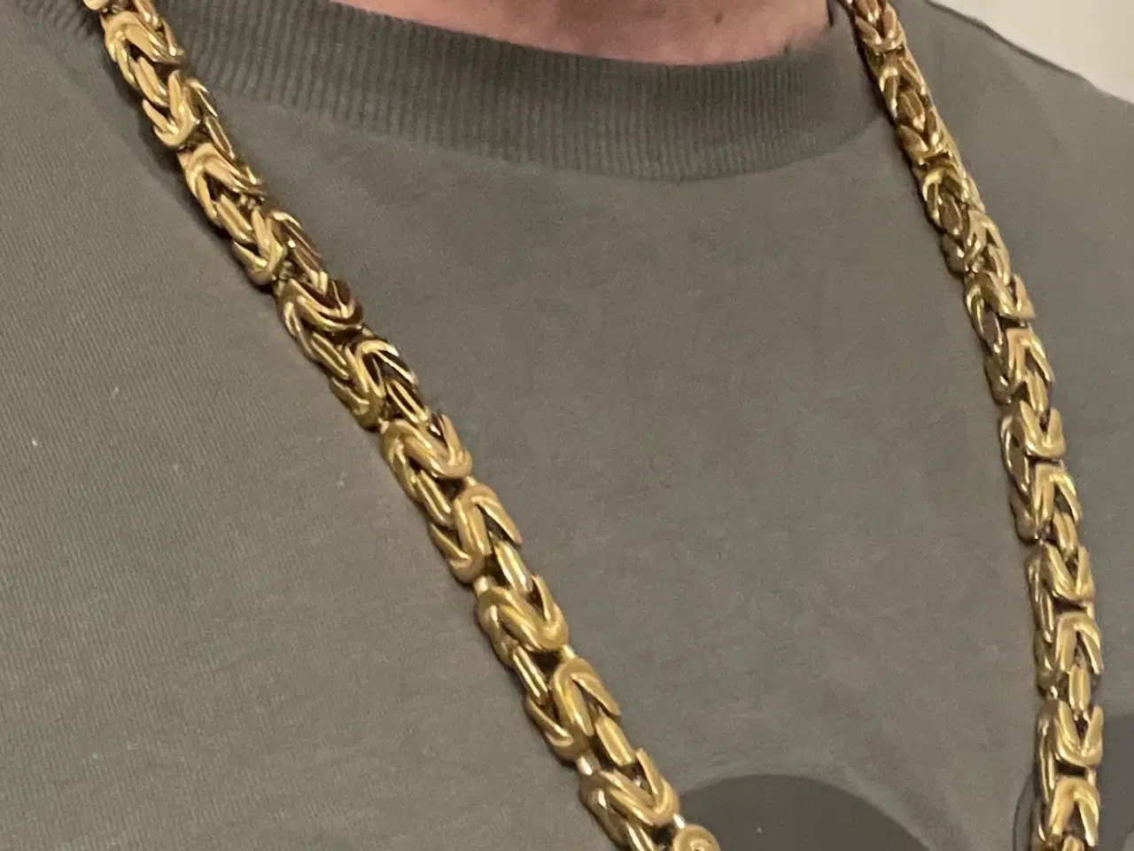 Billede 1 - Goldfilled kongekæde med kasselås 