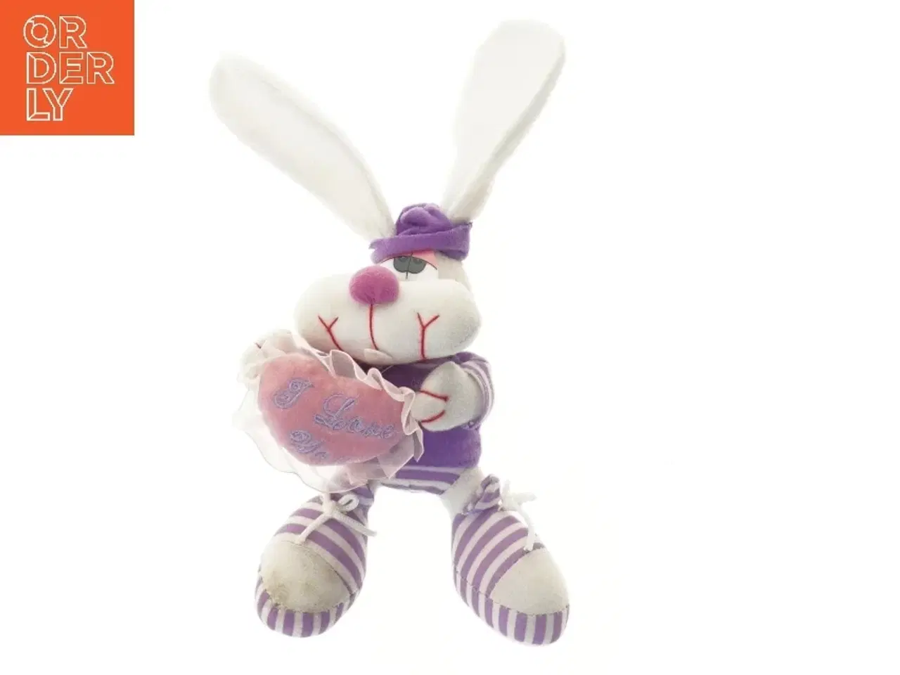 Billede 1 - Bamse med &#39;I Love You&#39;-hjerte (str. 25 cm)