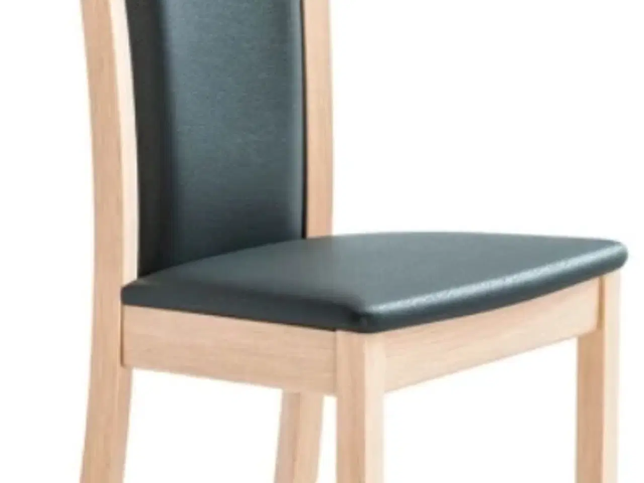 Billede 3 - Skovby SM24 spisebord eg  m.6 stole eg/ sort læder