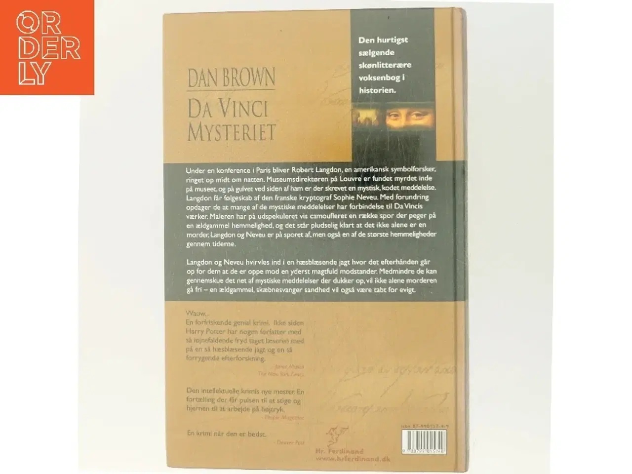 Billede 3 - Da Vinci Mysteriet af Dan Brown (Bog)