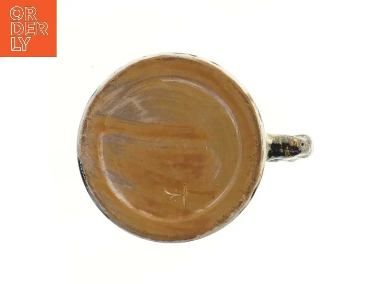 Billede 3 - Kähler Keramikkrus med håndtag (str. Ø 9 cm længde 13 cm)