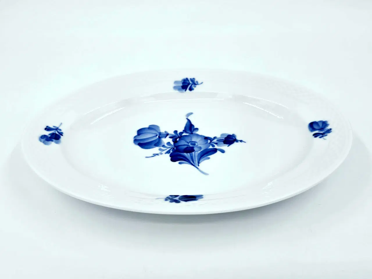 Billede 6 - Blå Blomst ovalt fad