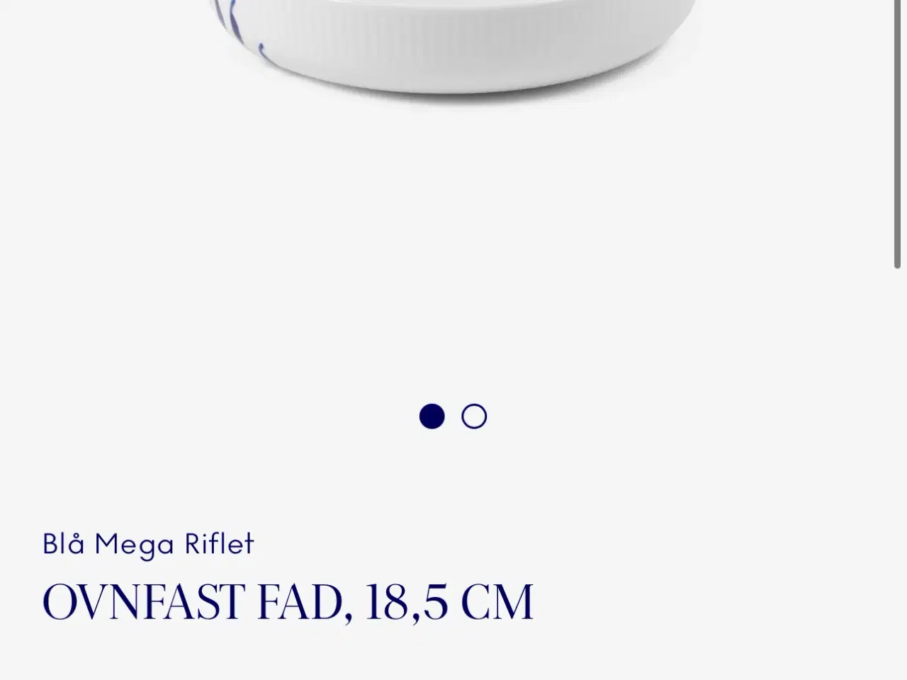 Billede 2 - Royal Copenhagen Blå Mega Riflet