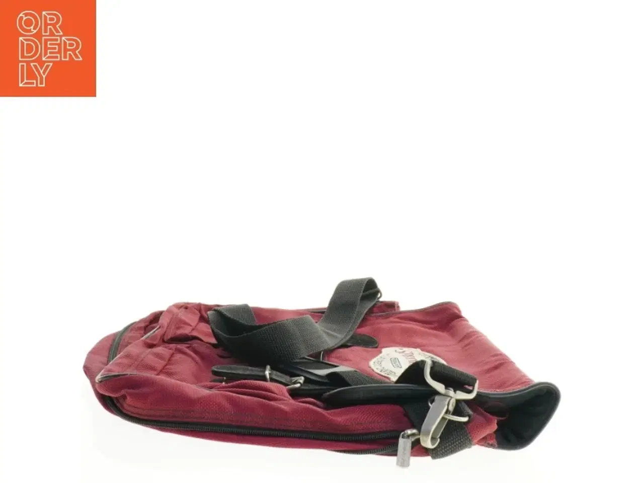 Billede 3 - Rød skuldertaske fra Laurent David (str. 44 x 40 cm)