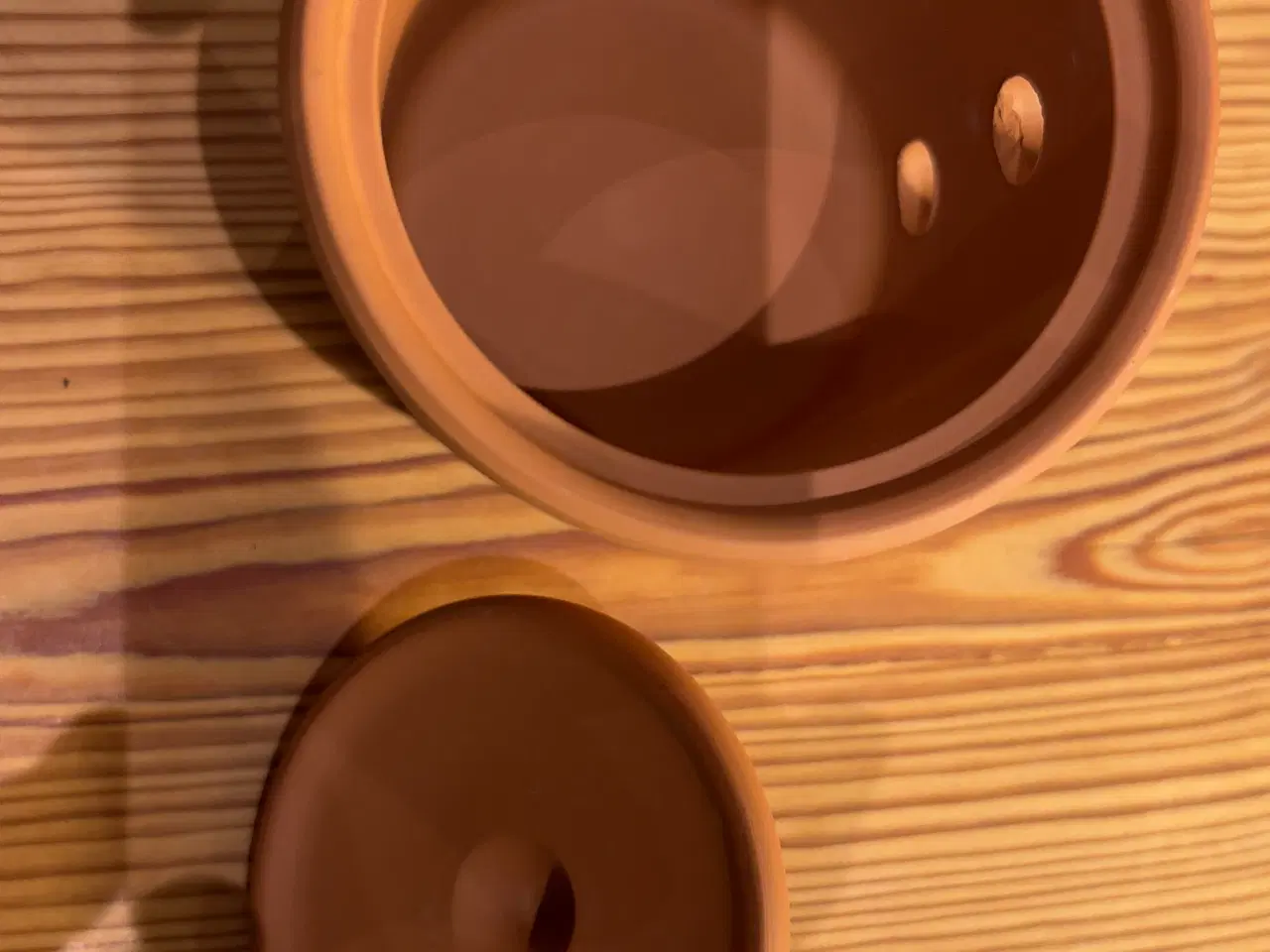 Billede 3 - Hvidløgskrukke i keramik fra Henry Watson Pottery