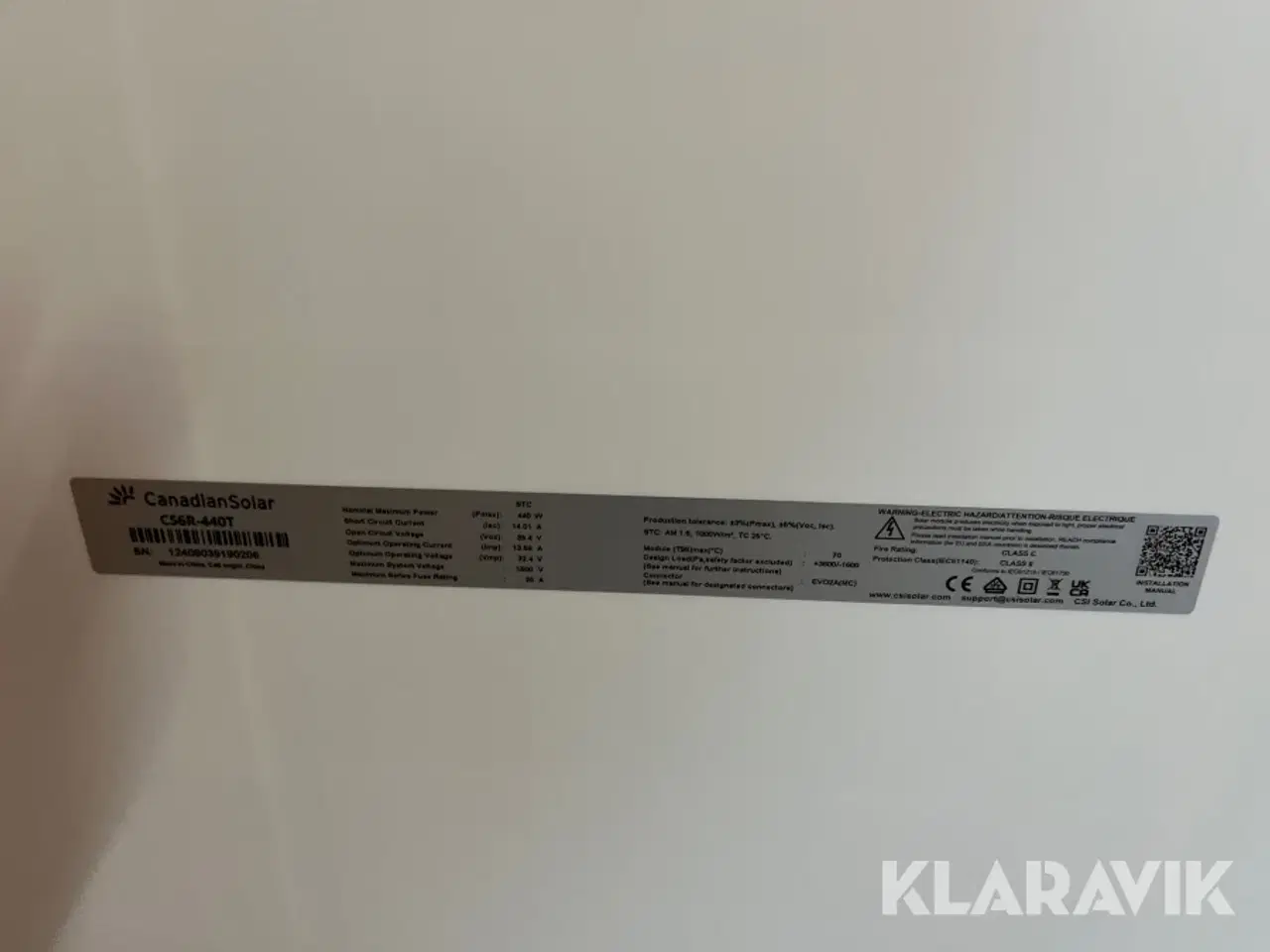 Billede 5 - Solceller Canadian Solar PV Module CS6R – 35 styk