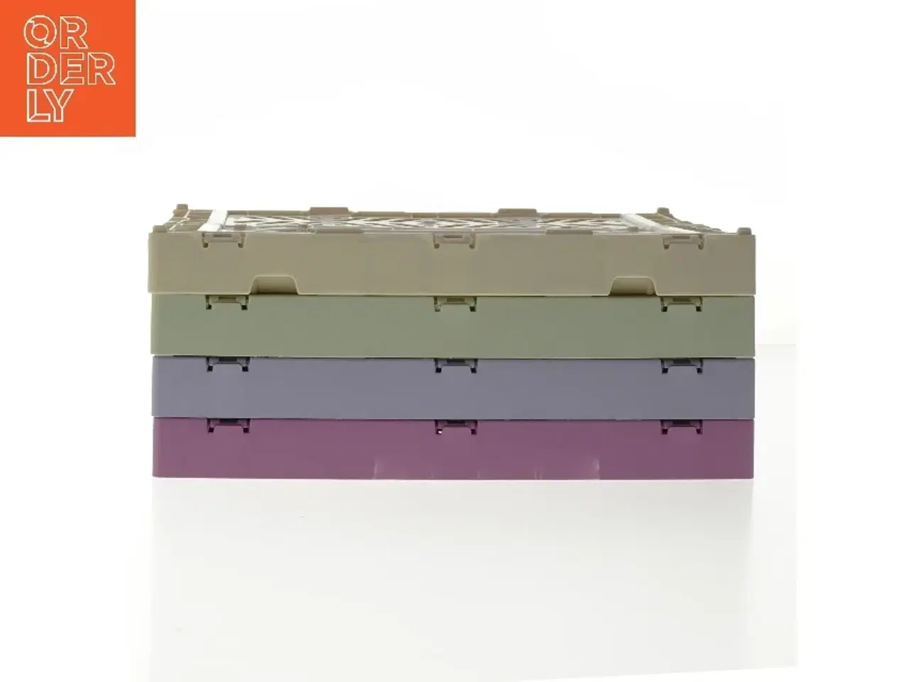 Billede 1 - Sæt af stapelbare plastikkasser fra HAY (str. 26,5x17x10,5 cm)