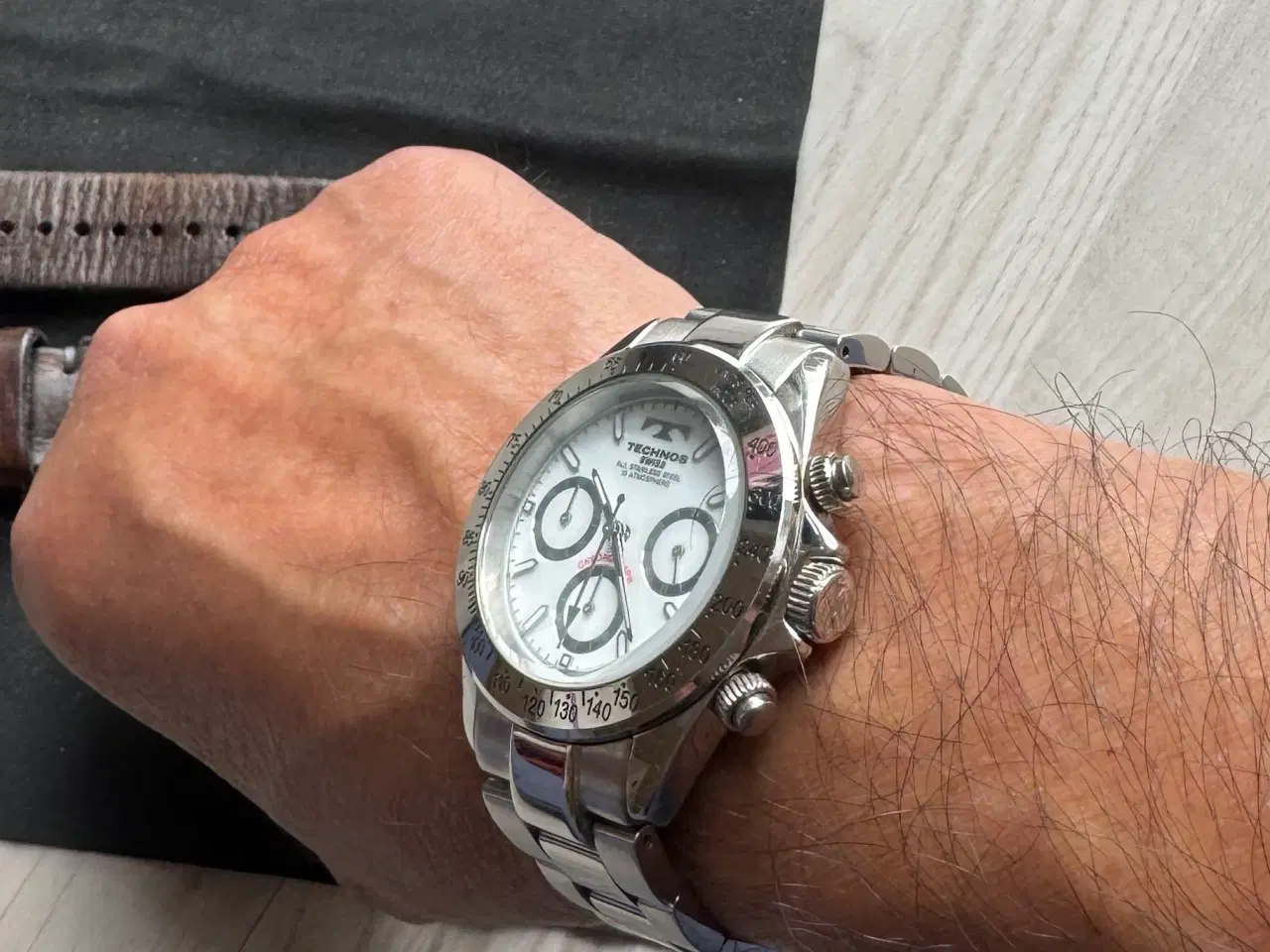 Billede 3 - Technos daytona panda urskive i flot stand .