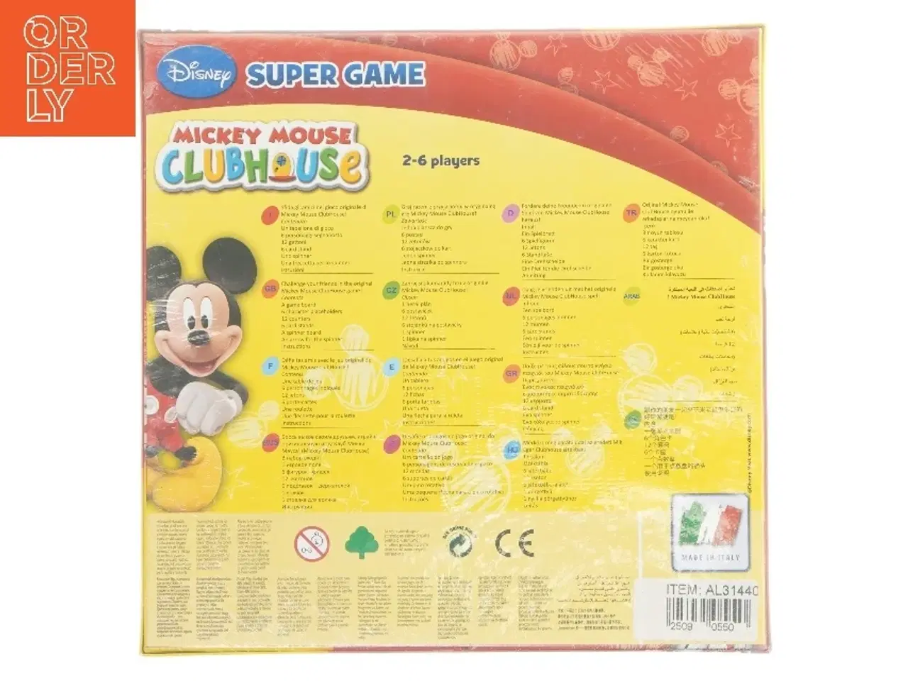 Billede 2 - Mickey Mouse Clubhouse brætspil fra Disney (str. 25,5x25,5 cm)