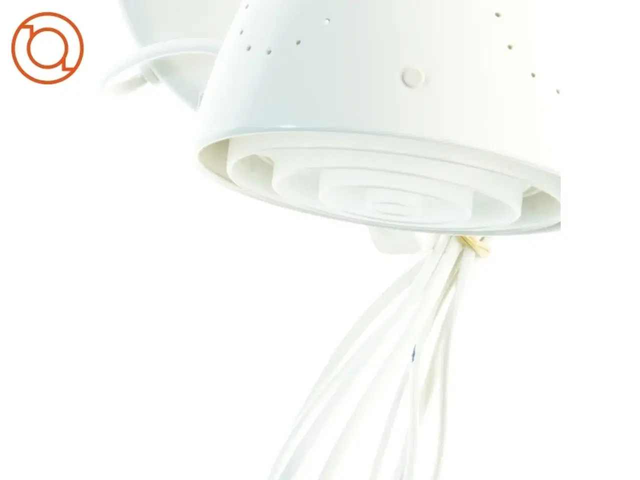 Billede 7 - Hvid bordlampe (str. 20 x 17 25 cm)