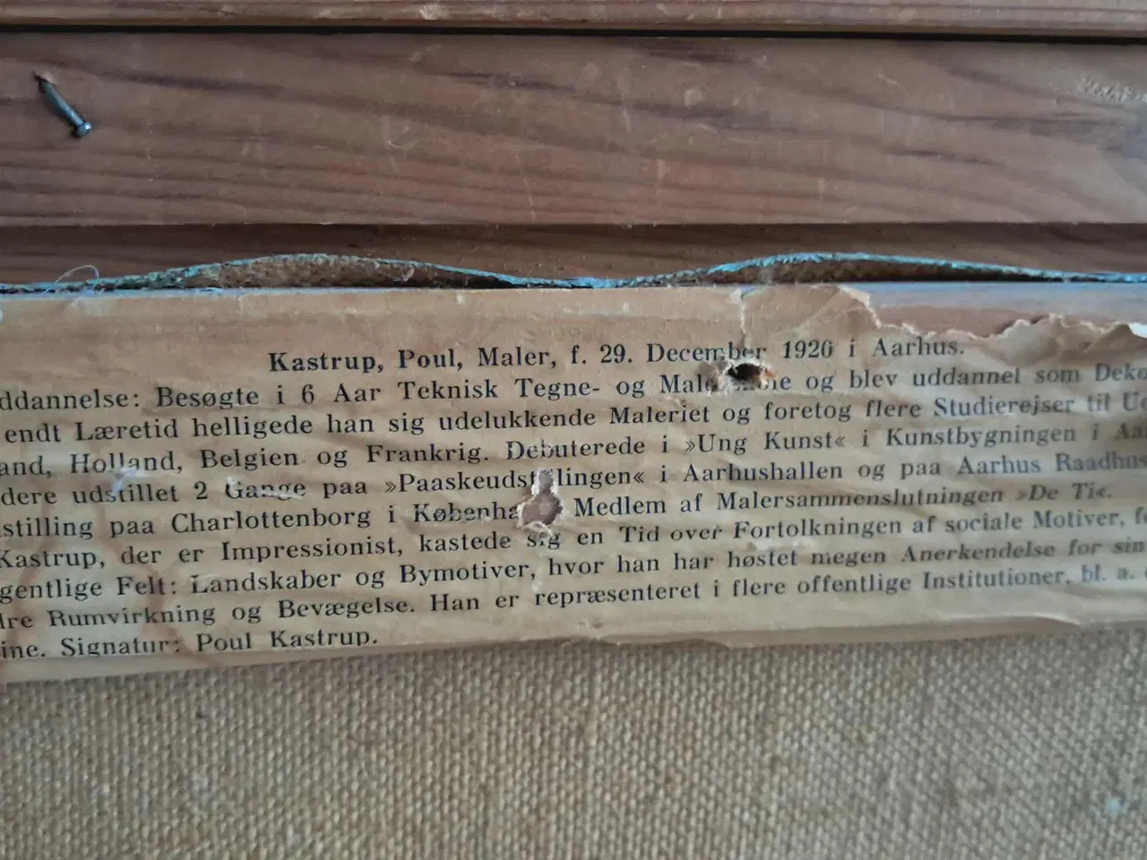 Billede 5 - Flot Poul Kastrup (1920-1987) maleri fra Paris