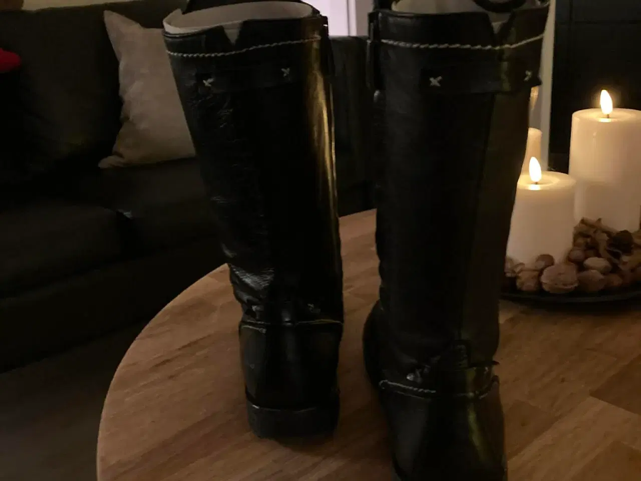 Billede 3 - Sorte Angulus  lange støvler str 37