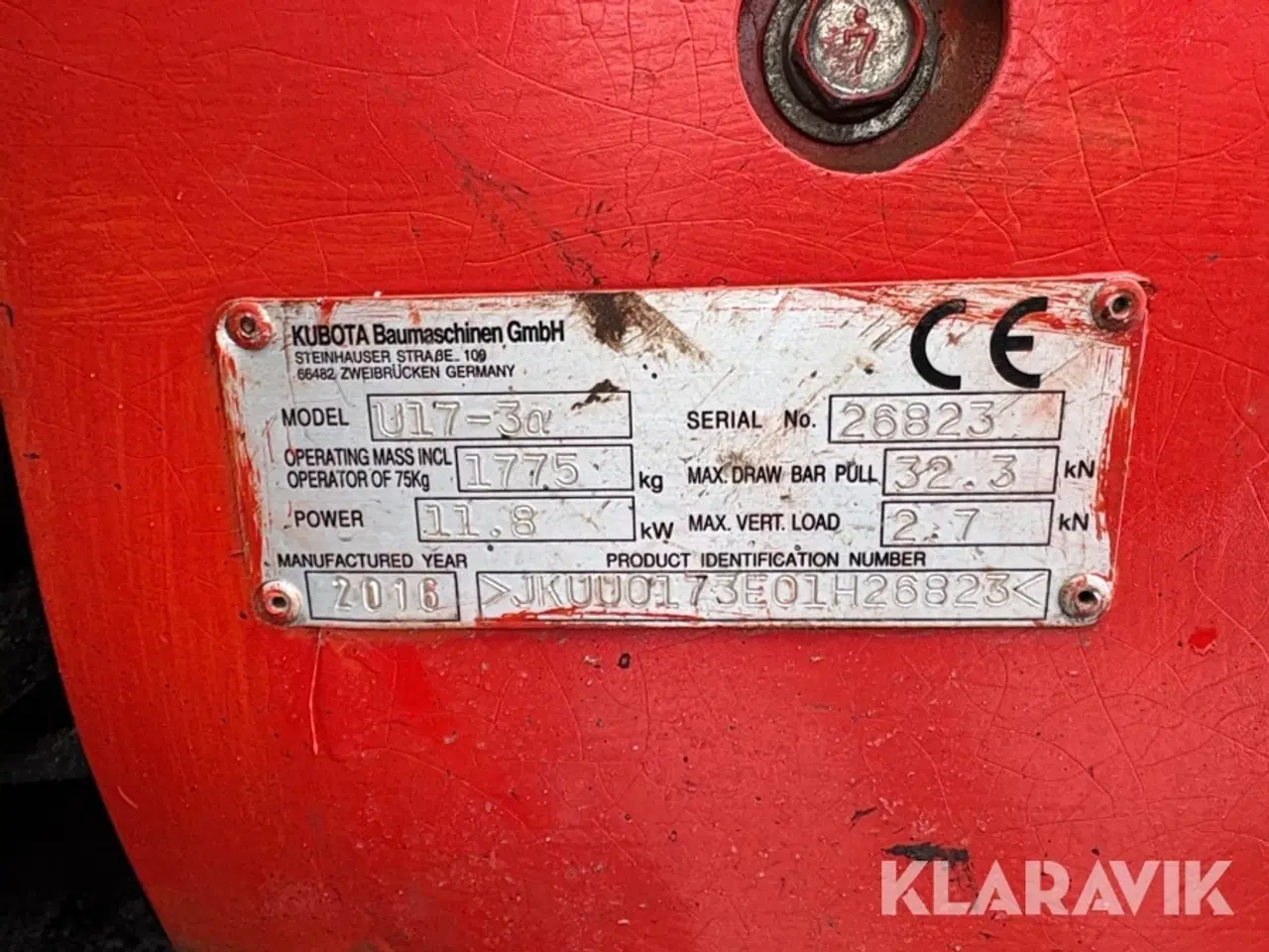 Billede 7 - Gravemaskine Kubota U17 Hybrid